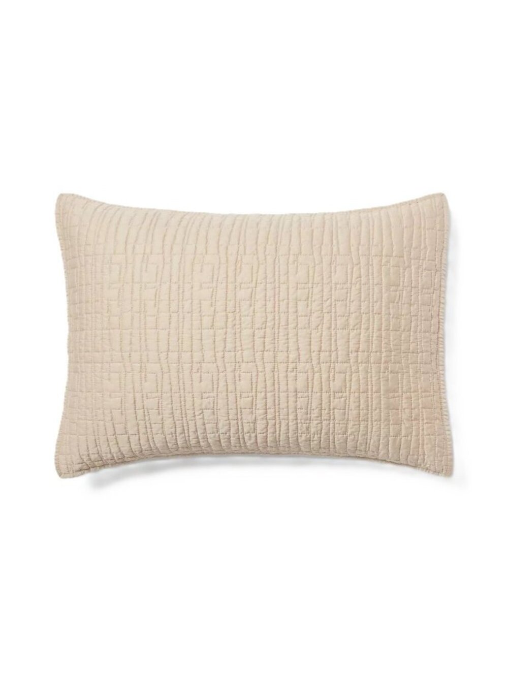 Threshold 100% Lyocell Cool Tencel Khaki Beige Quilted King Size Pillow Sham